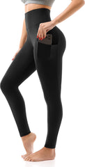 SINOPHANT High Waisted Leggings with Pockets Women, Full Length Capri Buttery Soft Stretchy Yoga Pants