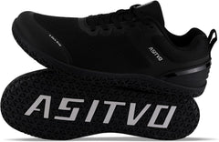 ASITVO Wide Barefoot Shoes Men Gym Zero Drop Sole Minimalist Cross Trainer Width Toe Box Sneakers Grounding Knit No-Sew Upper TPU Toe and Heel Colorful