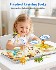 TEKFUN Learn to Read Words Books with Talking Pen, Educational Autism Sensory Toys for Kids, 500+ Learning Activities, Toddler Birthday Gifts for Boys Girls Ages 1-6