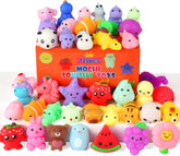 30 Pack Squishy Toys, Kawaii Squishies Party Favors for Kids 4-8 8-12 Treasure Box Toys for Classroom Birthday Xmas Gifts Goodie Bag Mini Animals Mochi Squishy Stress Relief Sensory Toys Random