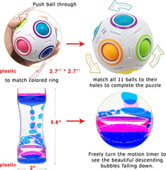 Fidget Toy Set, 35 Pcs Sensory Toy for ADD, OCD, Autistic Children, Adults, Anxiety Autism to Stress Relief and Anti Anxiety with Motion Timer, Perfect for Classroom Reward with Gift Box