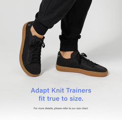 FLUX FOOTWEAR Adapt Knit Trainer – Wide Toe Box Shoe with Earth-Link Grounding, Zero-Drop Sole, Breathable Knit Upper & Machine Washable – Perfect for Daily Wear & Light Training