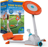 Blue Marble Toss 'N Soak Outdoor Sprinkler Game - Outdoor Water Play, Toss A Bean Bag & Soak Your Friends for Backyard Water Fun, Connects to Garden Hose, Kids Sprinklers for Yard, Yard Water Toys