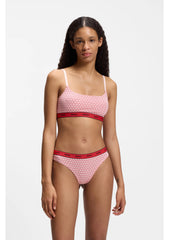 Three-pack of stretch-cotton thongs with logo details