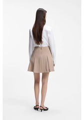 Relaxed-fit blouse in Oxford cotton with heart logo
