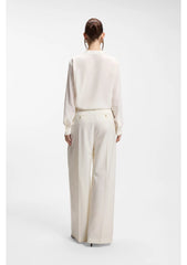Relaxed-fit blouse in sandwashed silk