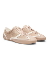 Low-top trainers with leather and suede