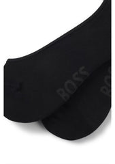 Two-pack of invisible socks in cotton-blend piqué