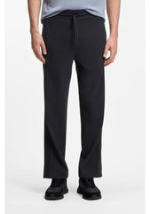 Regular-fit jersey trousers with jacquard tape