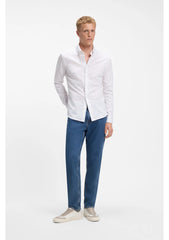Relaxed-fit shirt in printed cotton jersey