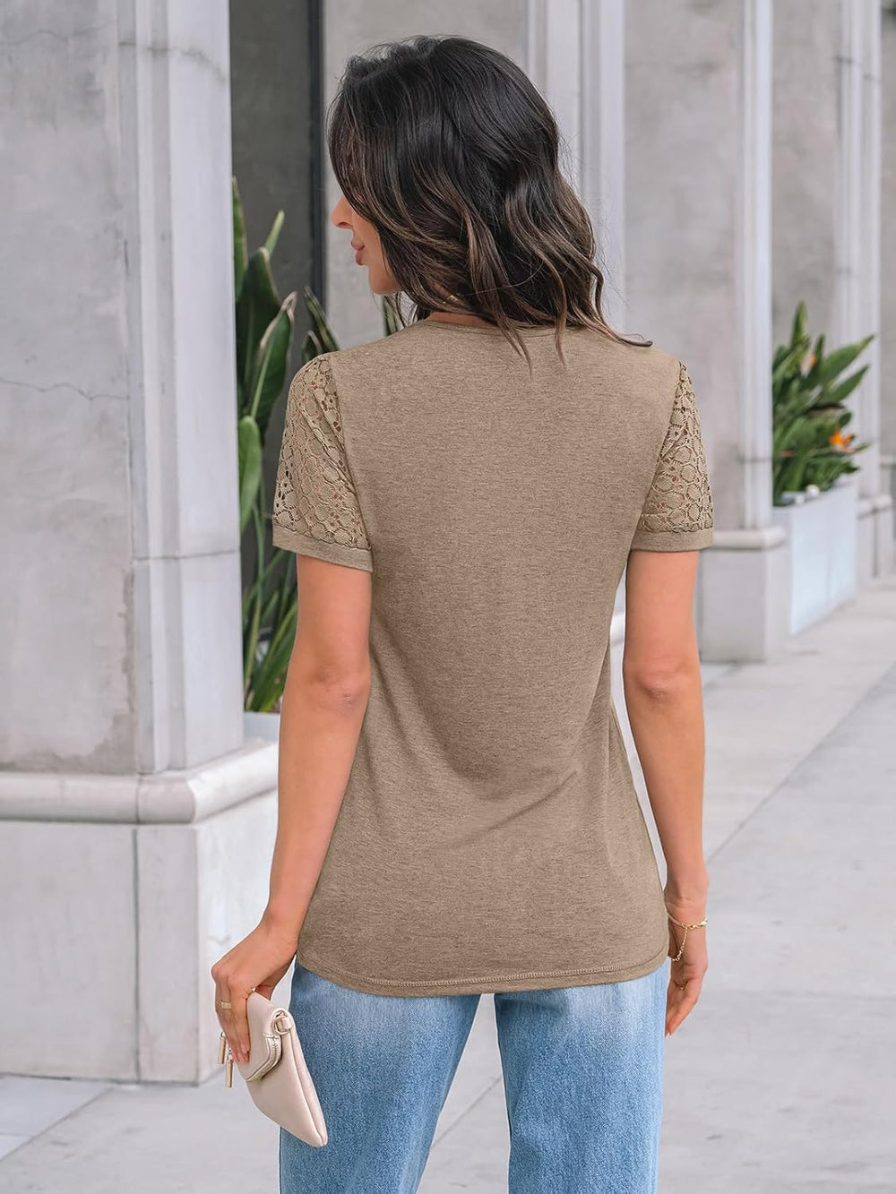 AUTOMET Women's Short Sleeve Shirts Dressy Lace Summer Tops 2026 Spring Trendy Casual T-Shirts Cute Work Outfits Blouses