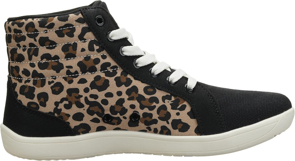 WHITIN Women's Wide High-Top Canvas Barefoot Sneakers | Minimalist Street-Ready Fit | Comfort-Forward Ankle Support