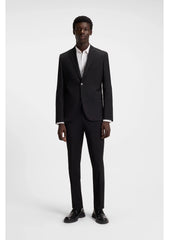 Extra-slim-fit shirt in stretch-cotton canvas