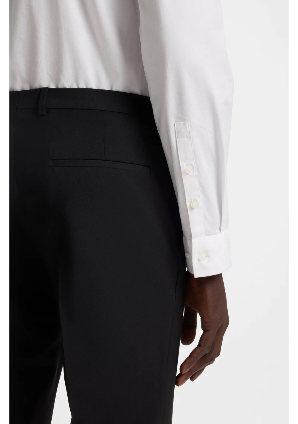 Extra-slim-fit shirt in stretch-cotton canvas
