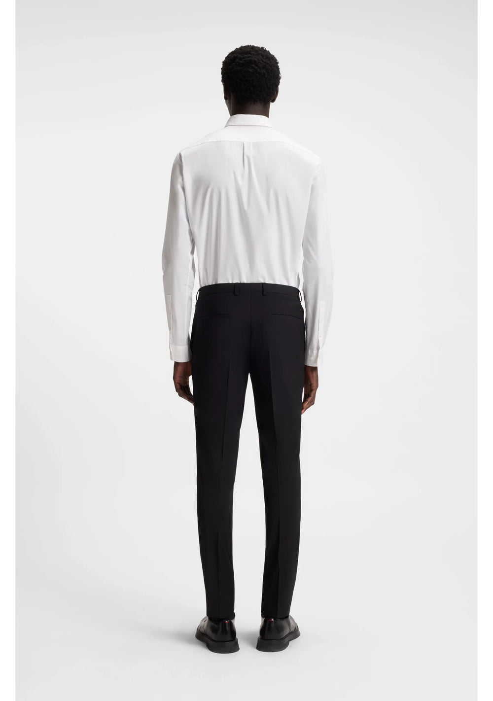 Extra-slim-fit shirt in stretch-cotton canvas