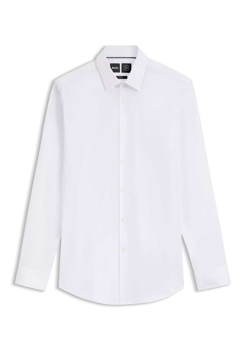 Extra-slim-fit shirt in easy-iron cotton-blend poplin
