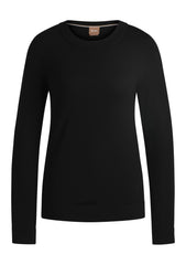 Crew-neck sweater in merino wool