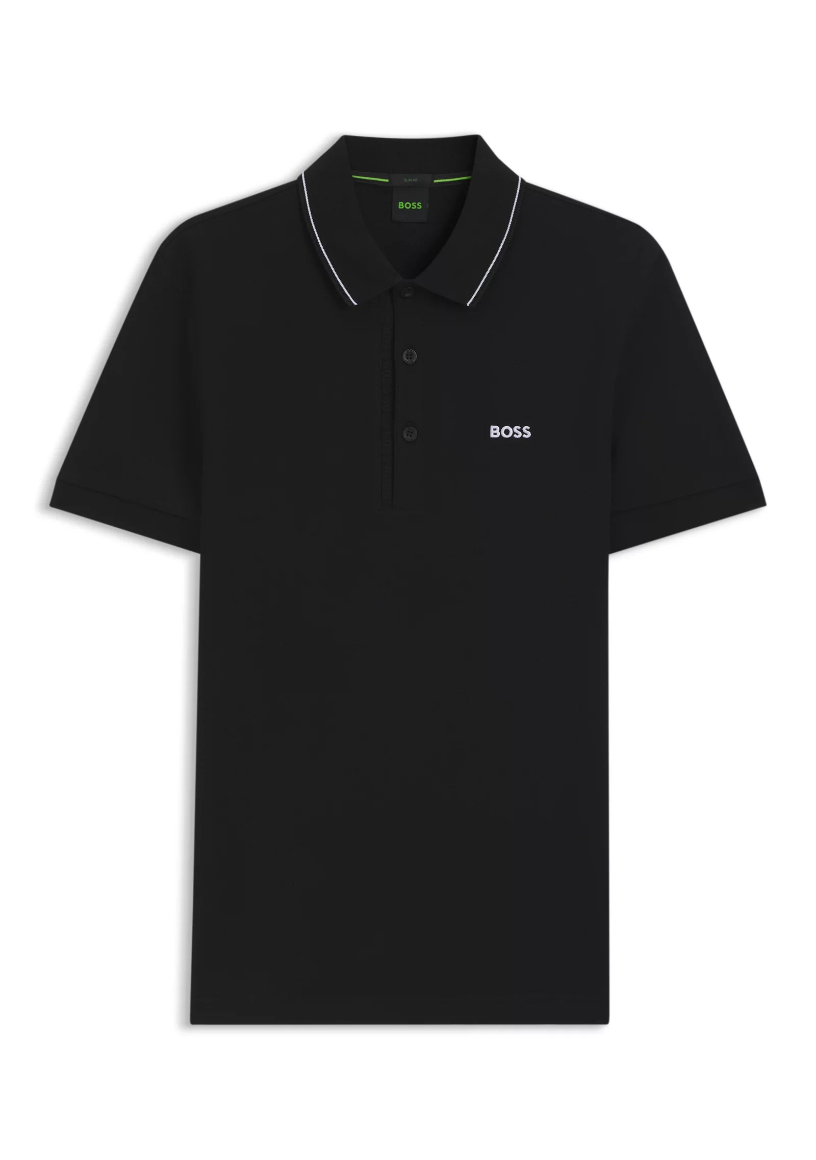Slim-fit cotton piqué polo shirt with logo