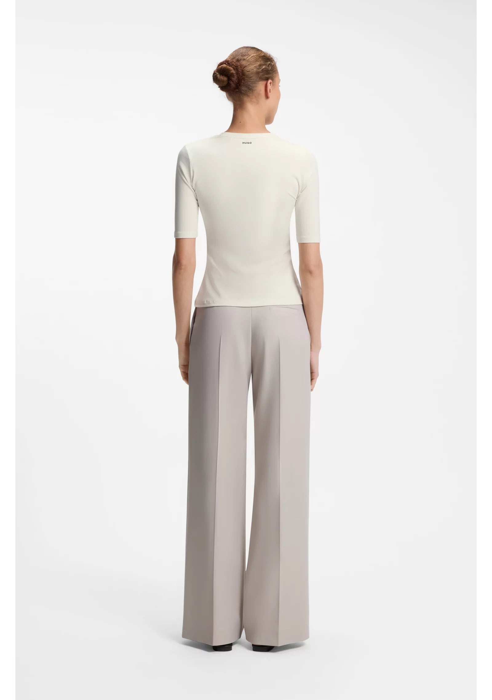 Slim-fit T-shirt in cotton, modal and stretch