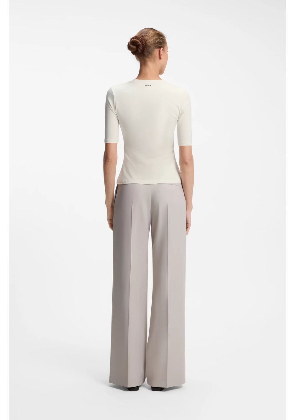 Slim-fit T-shirt in cotton, modal and stretch