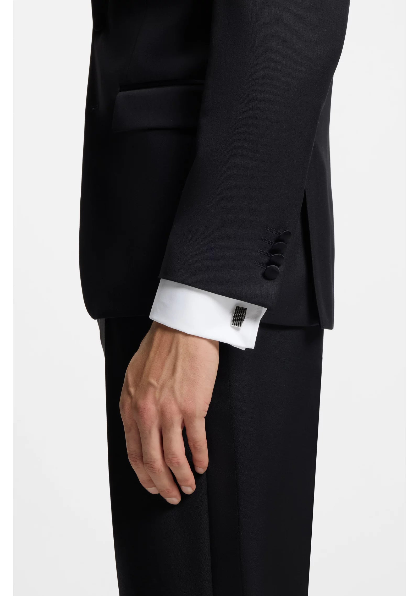 Cufflinks with coloured lines