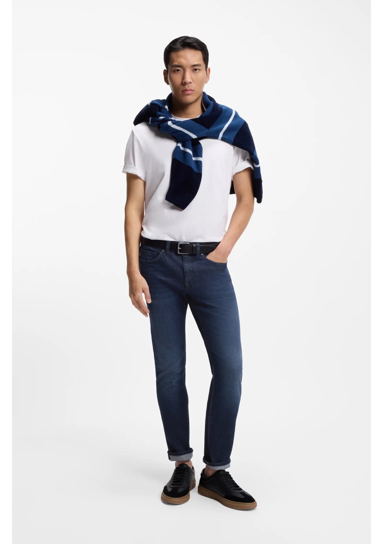 Delaware slim-fit jeans in blue stretch denim