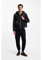 Cotton-terry zip-up hoodie with signature-stripe trims