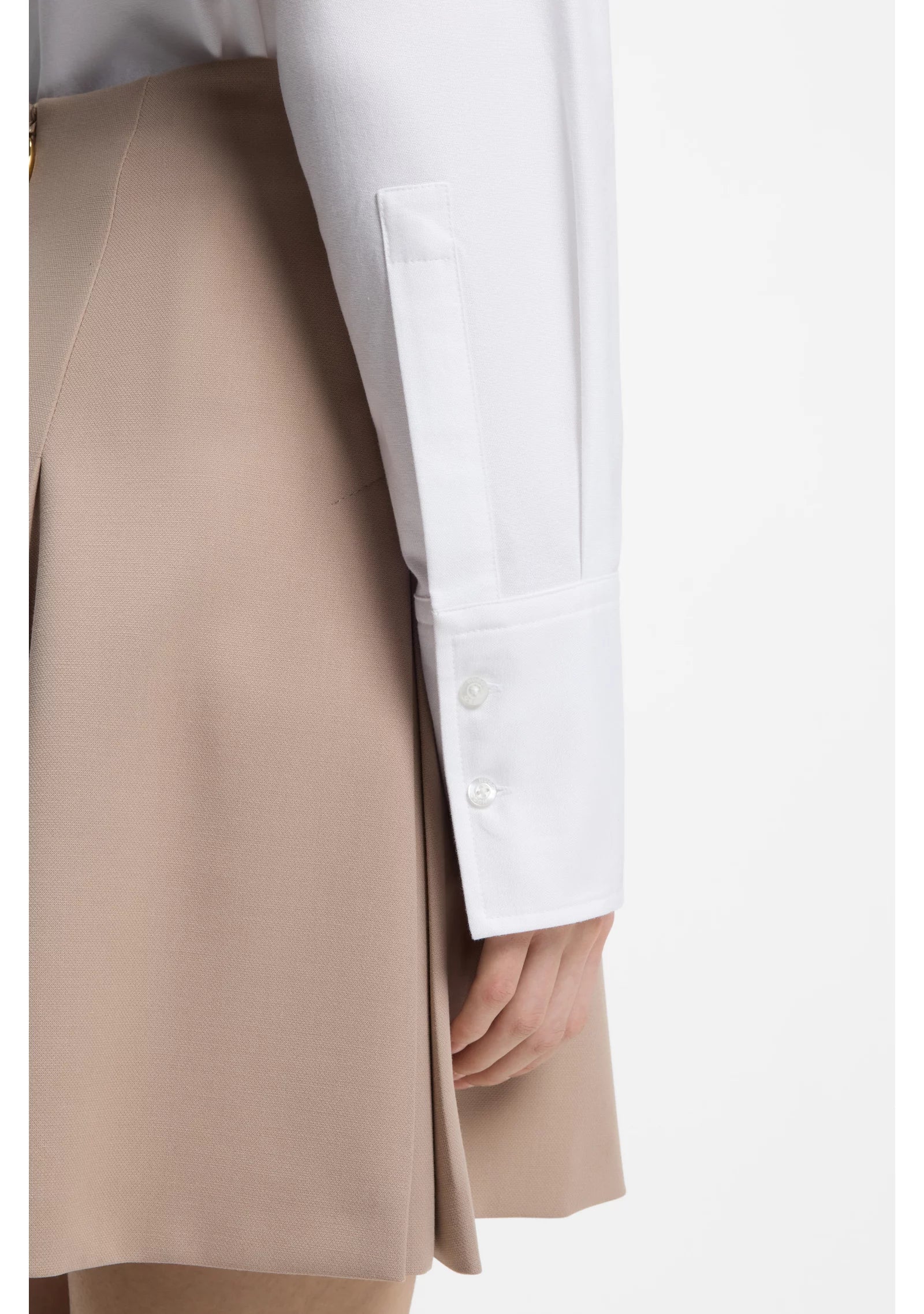 Relaxed-fit blouse in Oxford cotton with heart logo