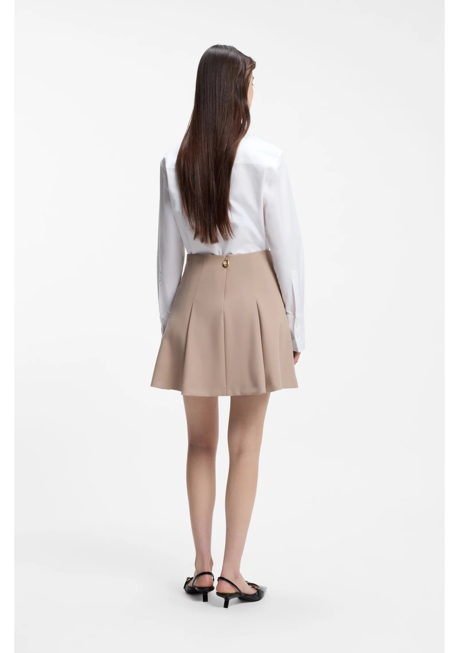 Relaxed-fit blouse in Oxford cotton with heart logo