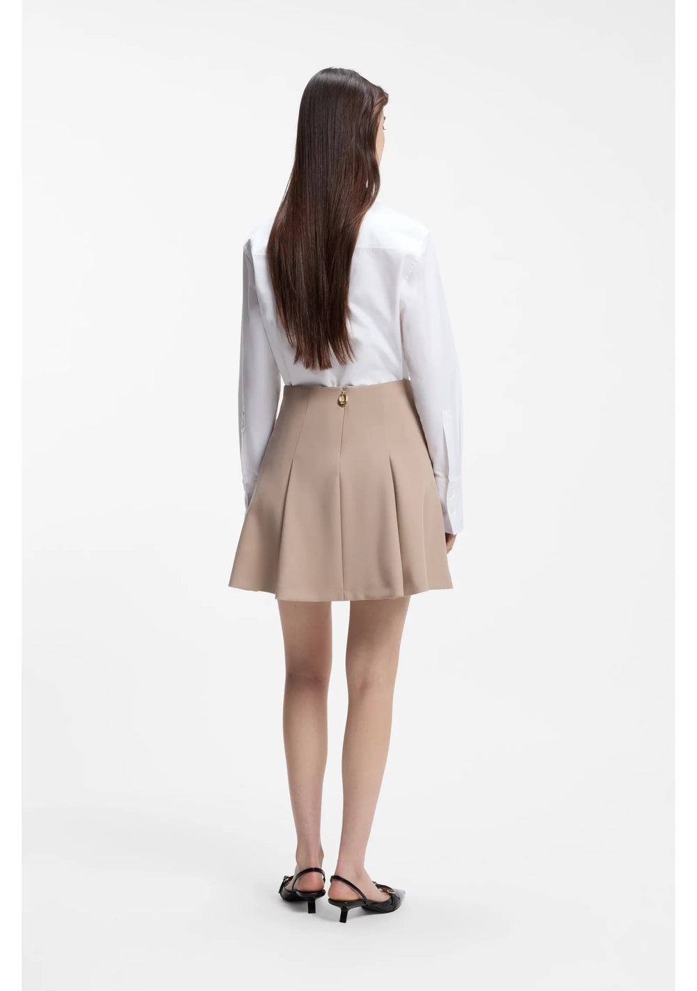 Relaxed-fit blouse in Oxford cotton with heart logo