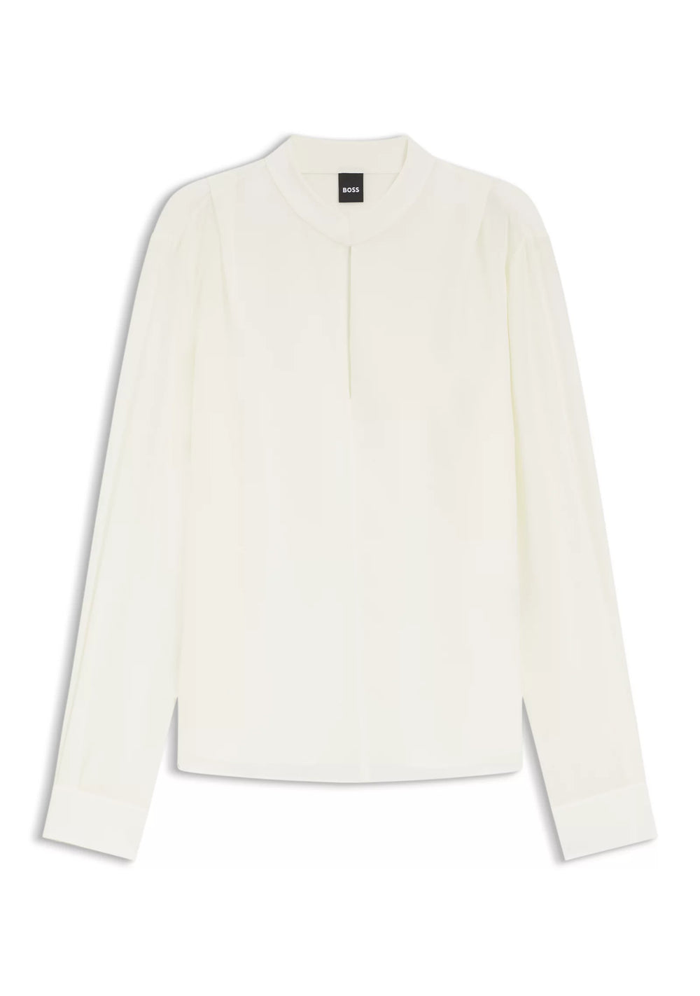 Relaxed-fit blouse in sandwashed silk