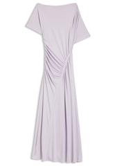 Slim-fit dress with gathered details