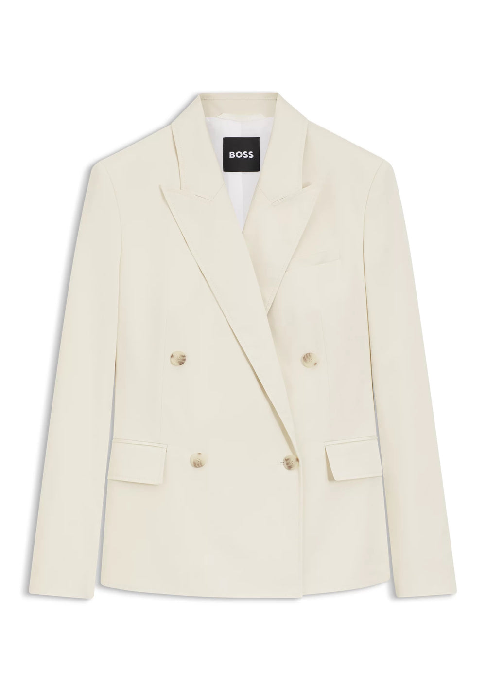Regular-fit blazer in stretch cotton