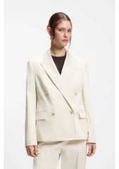 Regular-fit blazer in stretch cotton