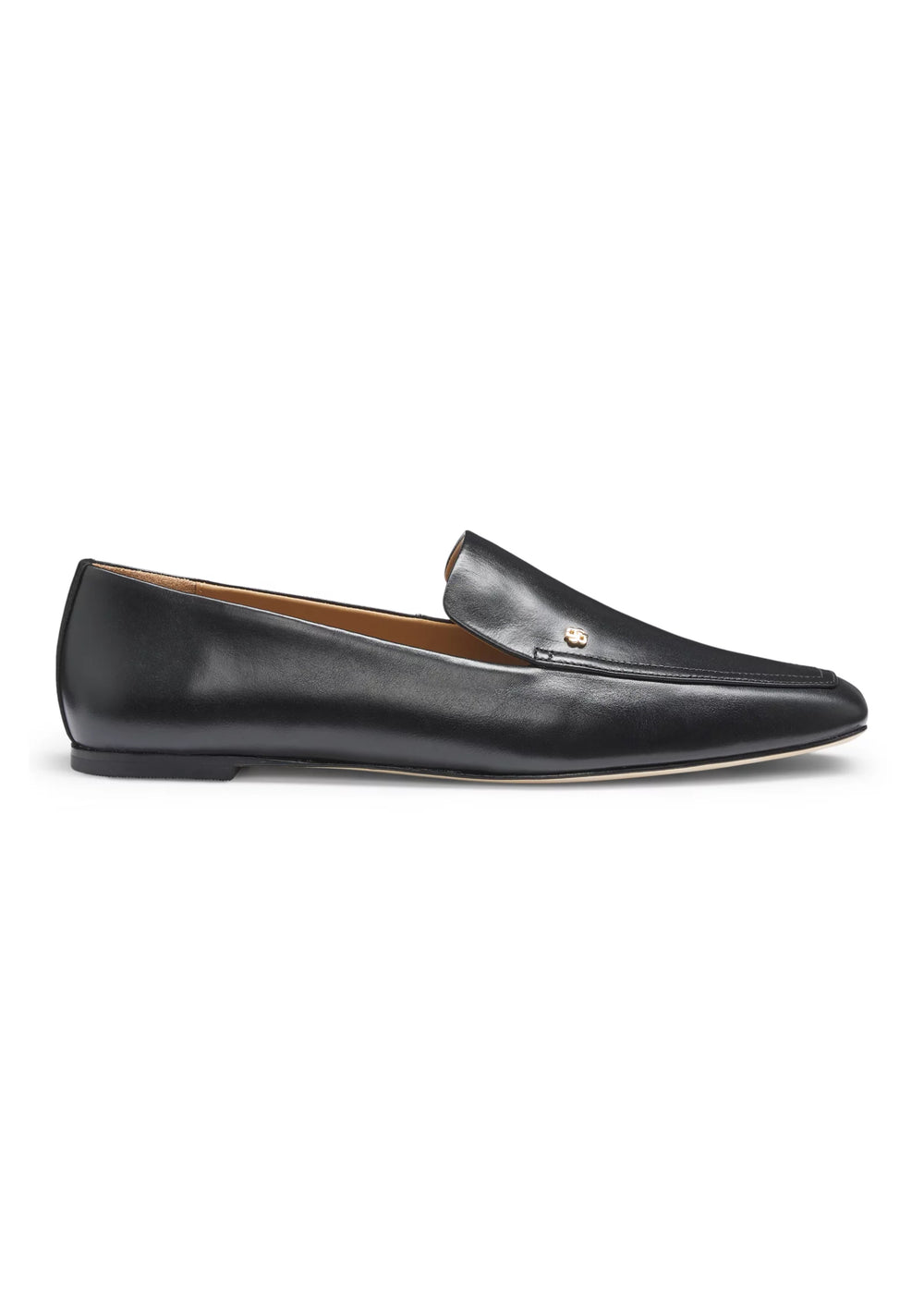 Leather loafers with Double B monogram trim