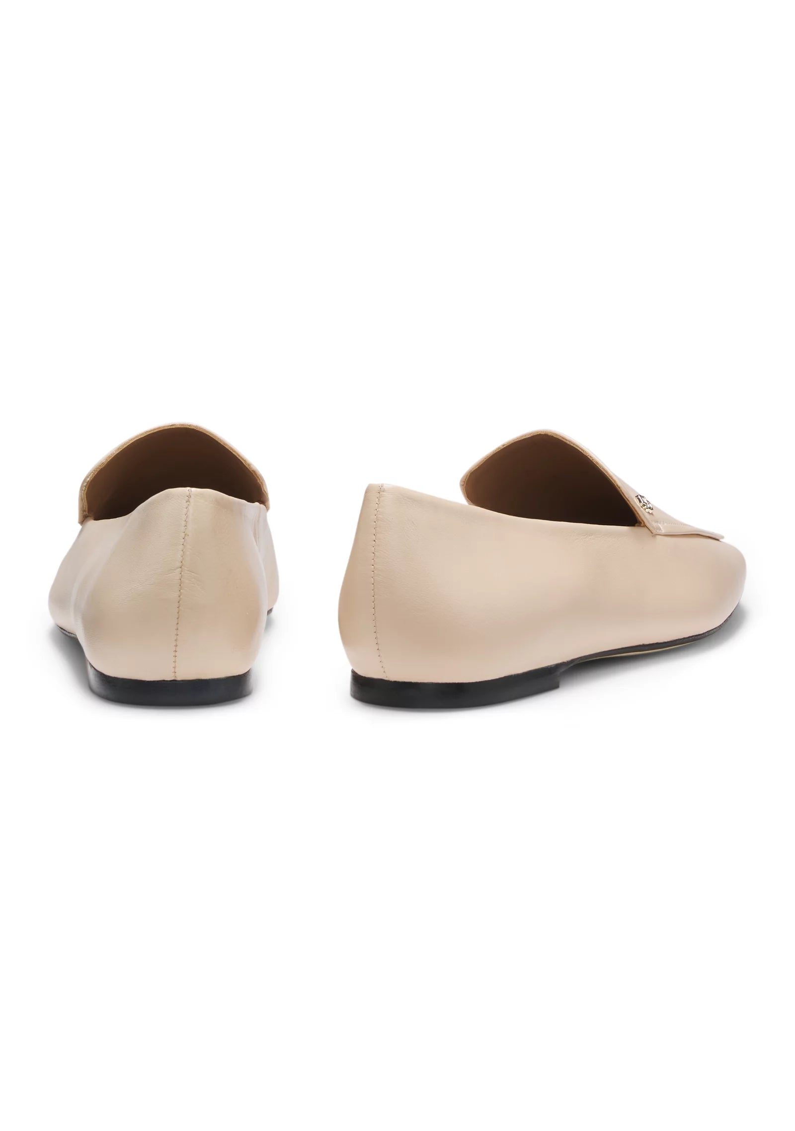 Leather loafers with Double B monogram trim