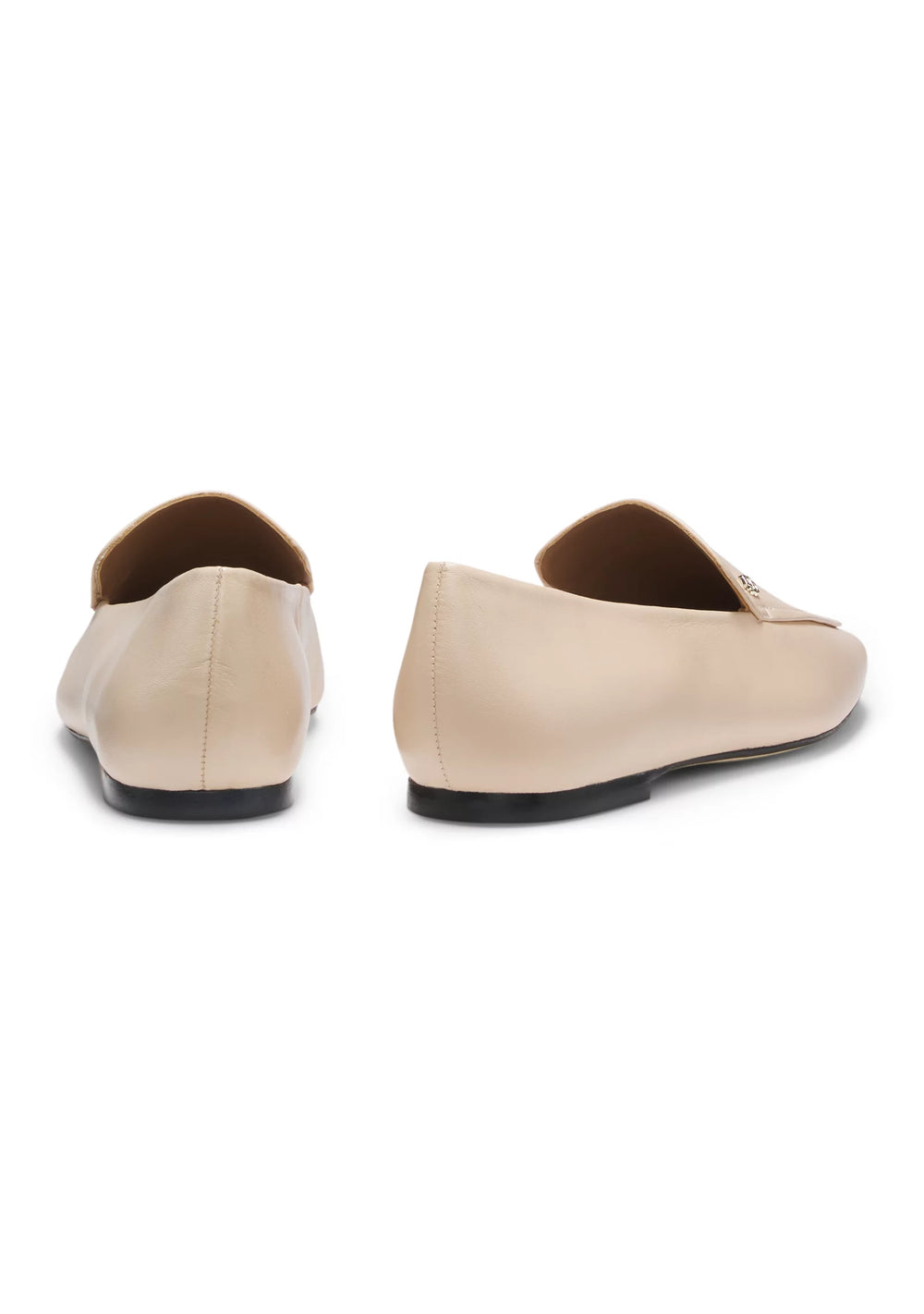 Leather loafers with Double B monogram trim