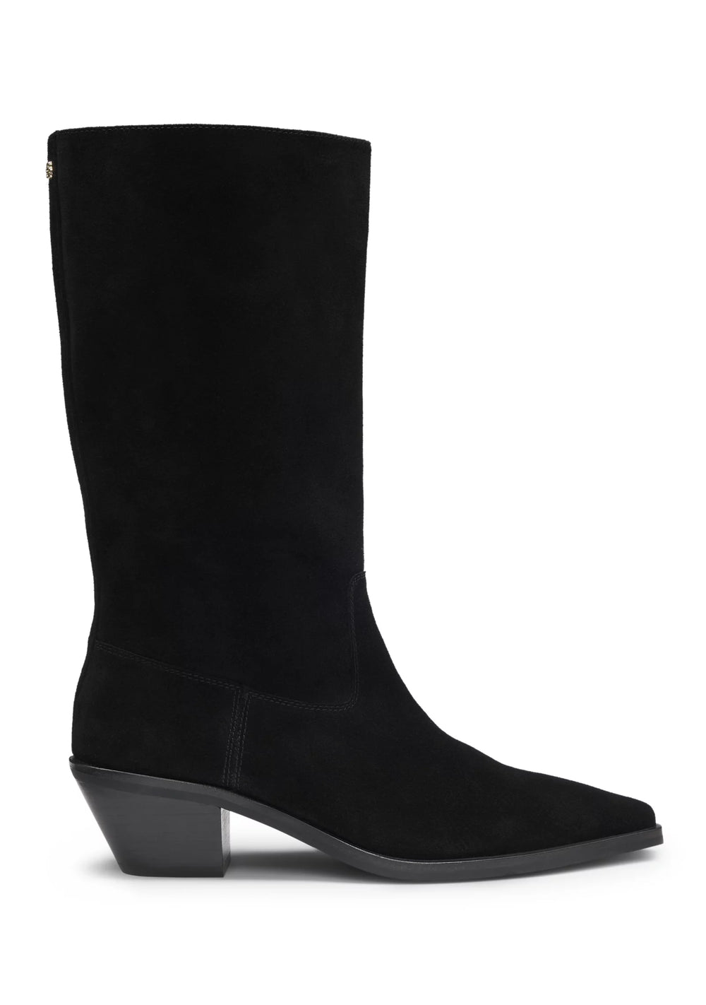 Suede boots with Cuban heel