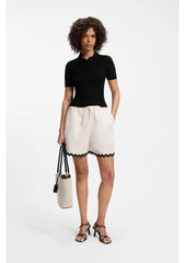 Slim-fit ribbed sweater with polo collar