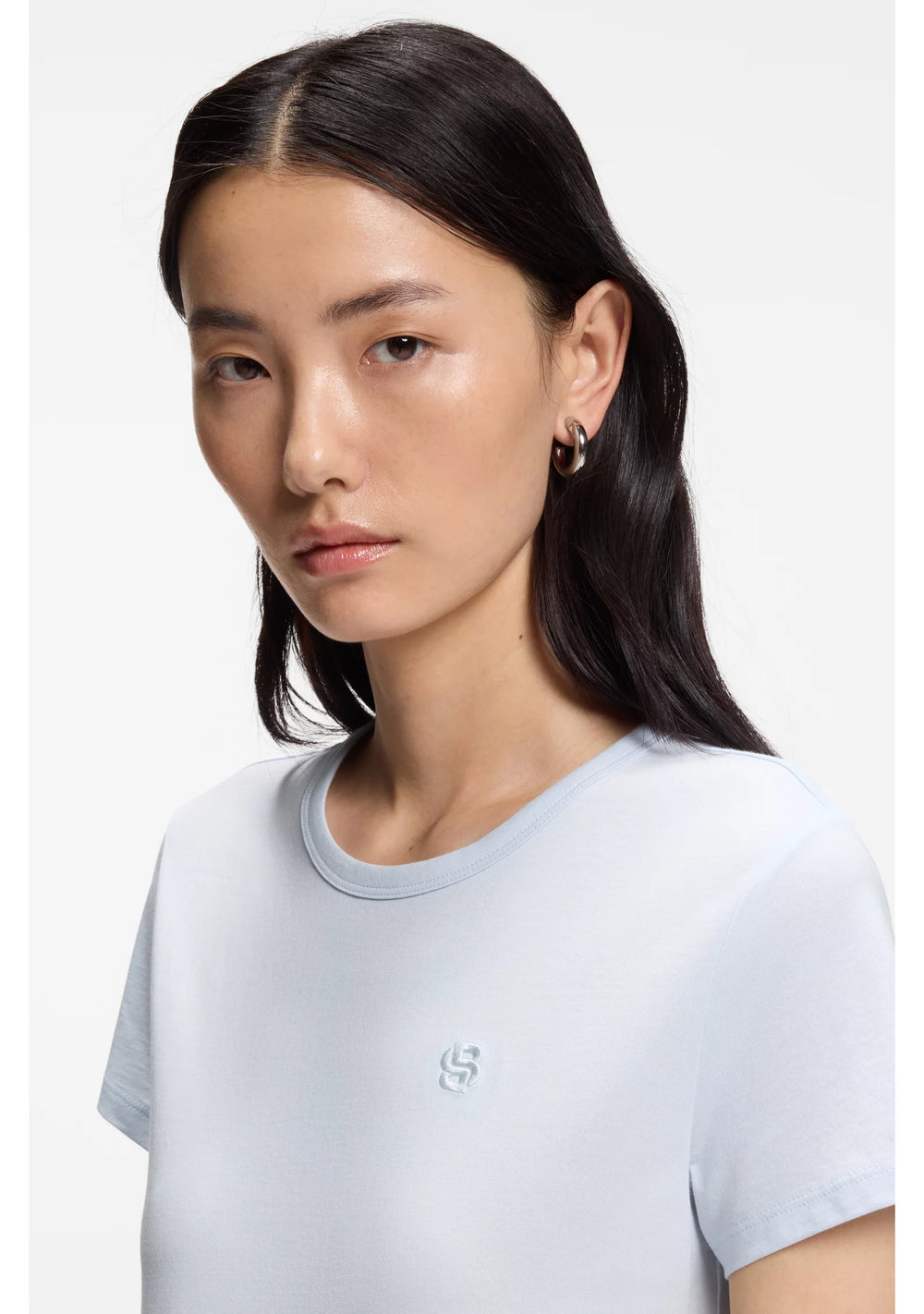 Cotton-jersey slim-fit T-shirt with Double B monogram