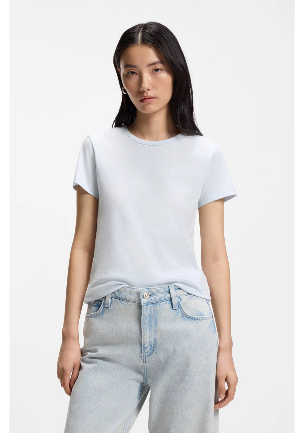 Cotton-jersey slim-fit T-shirt with Double B monogram