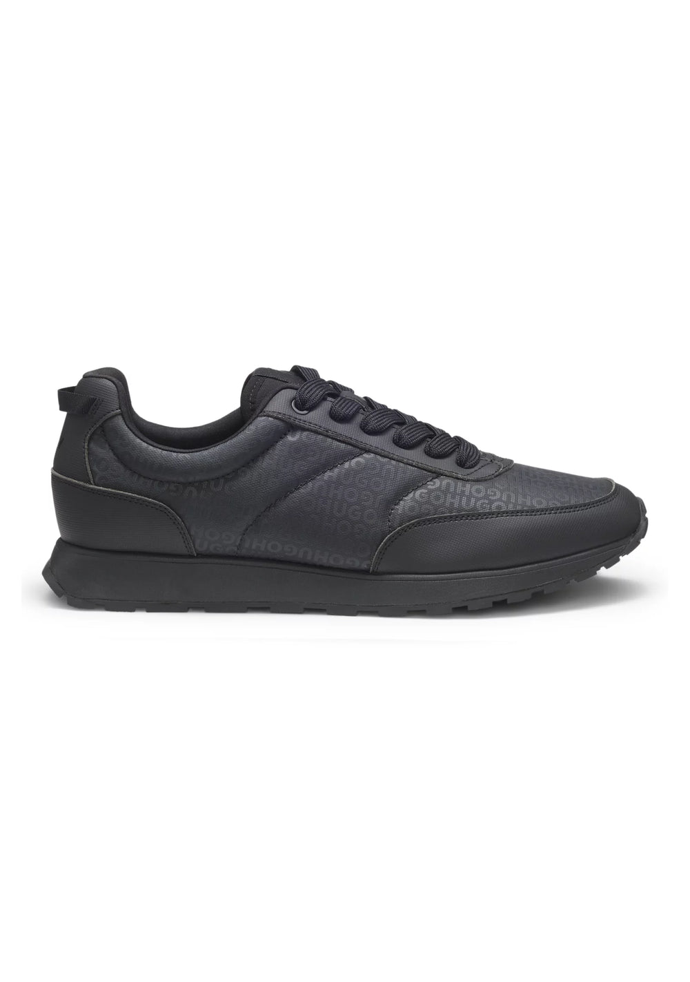 Low-top trainers with monogrammed uppers