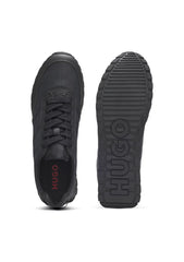 Low-top trainers with monogrammed uppers
