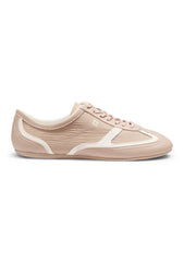 Low-top trainers with leather and suede