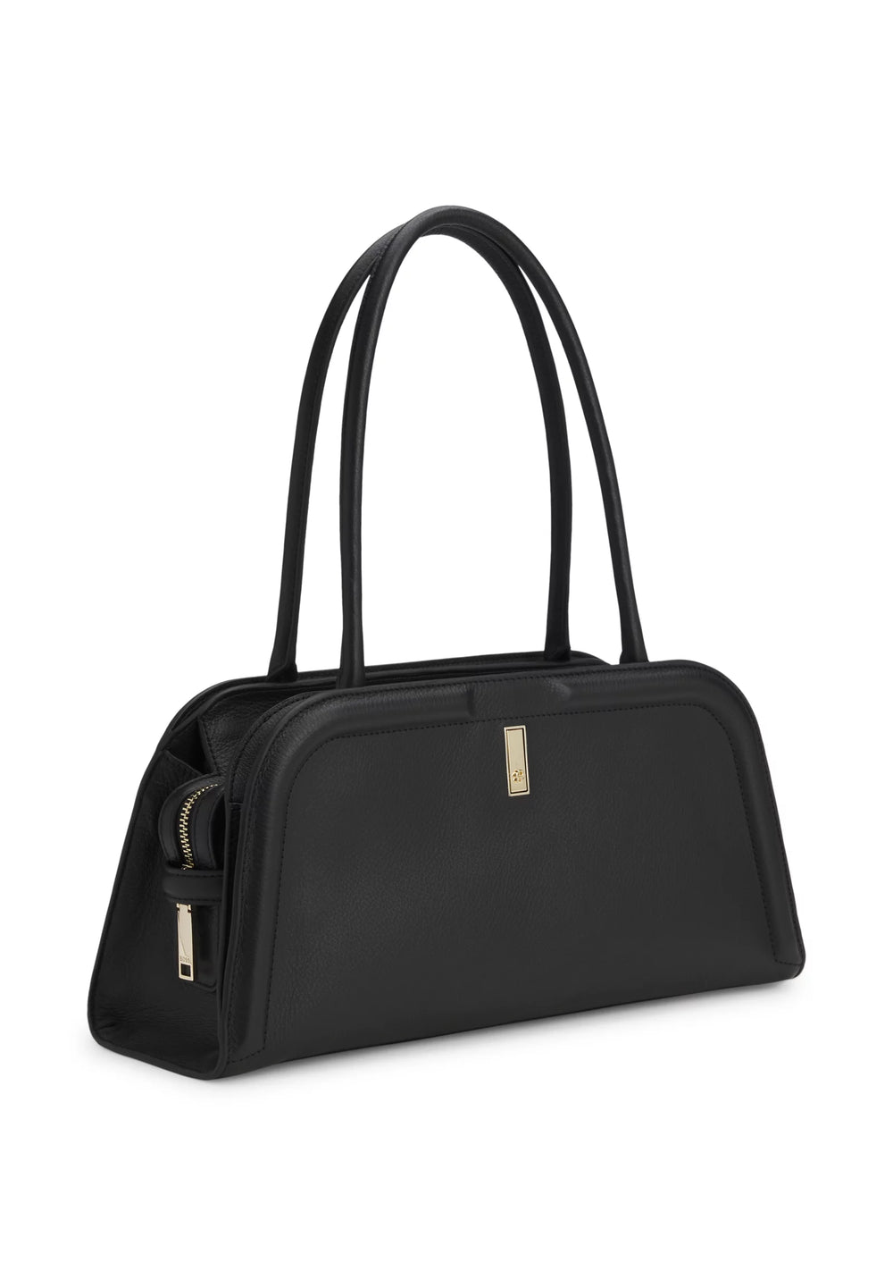 Ariell bowling bag in leather with Double B monogram