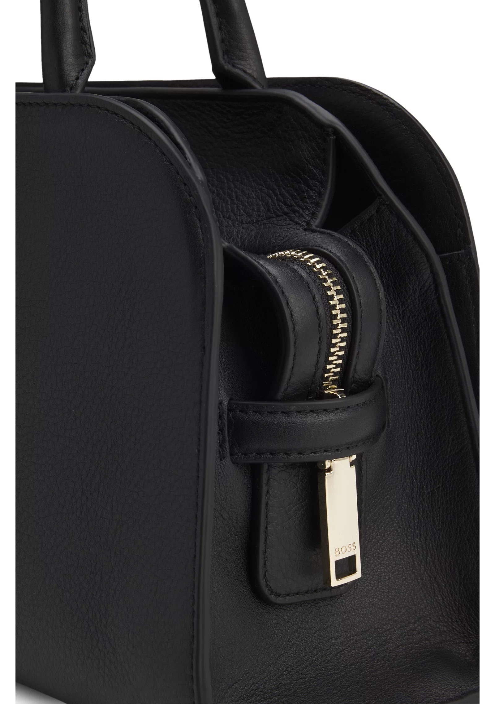 Ariell bowling bag in leather with Double B monogram