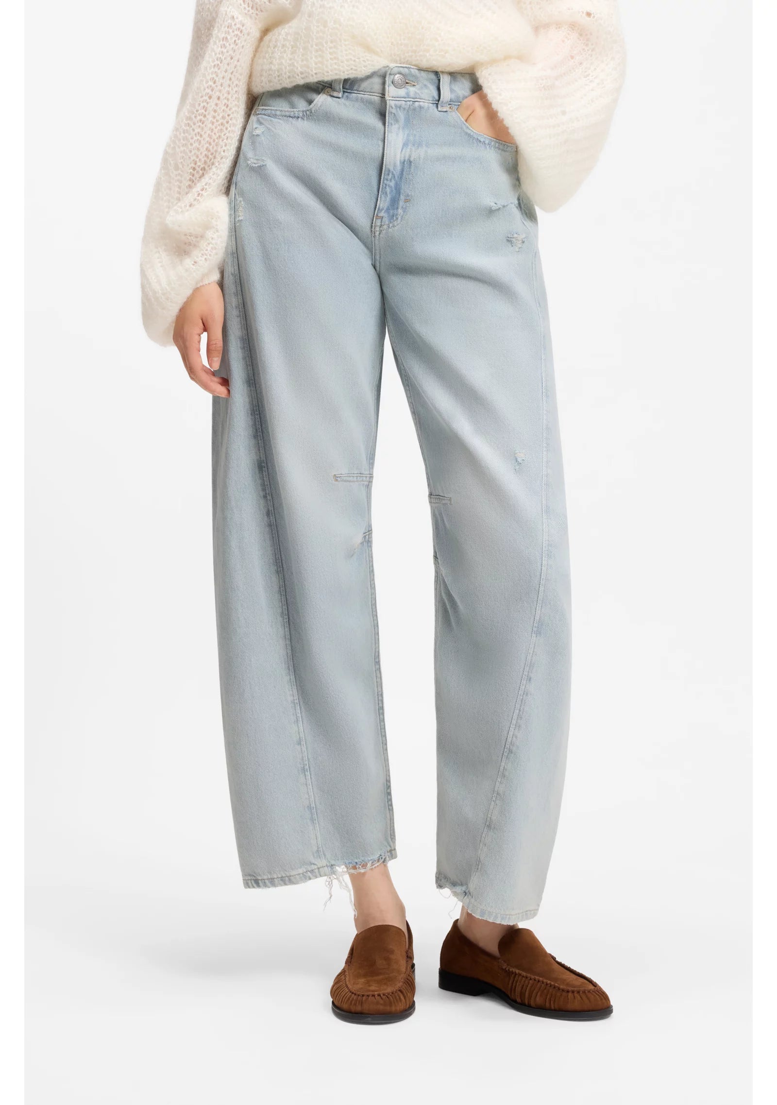 Relaxed-fit jeans with balloon leg