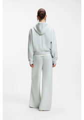 Curved-hem hoodie with Double B monogram