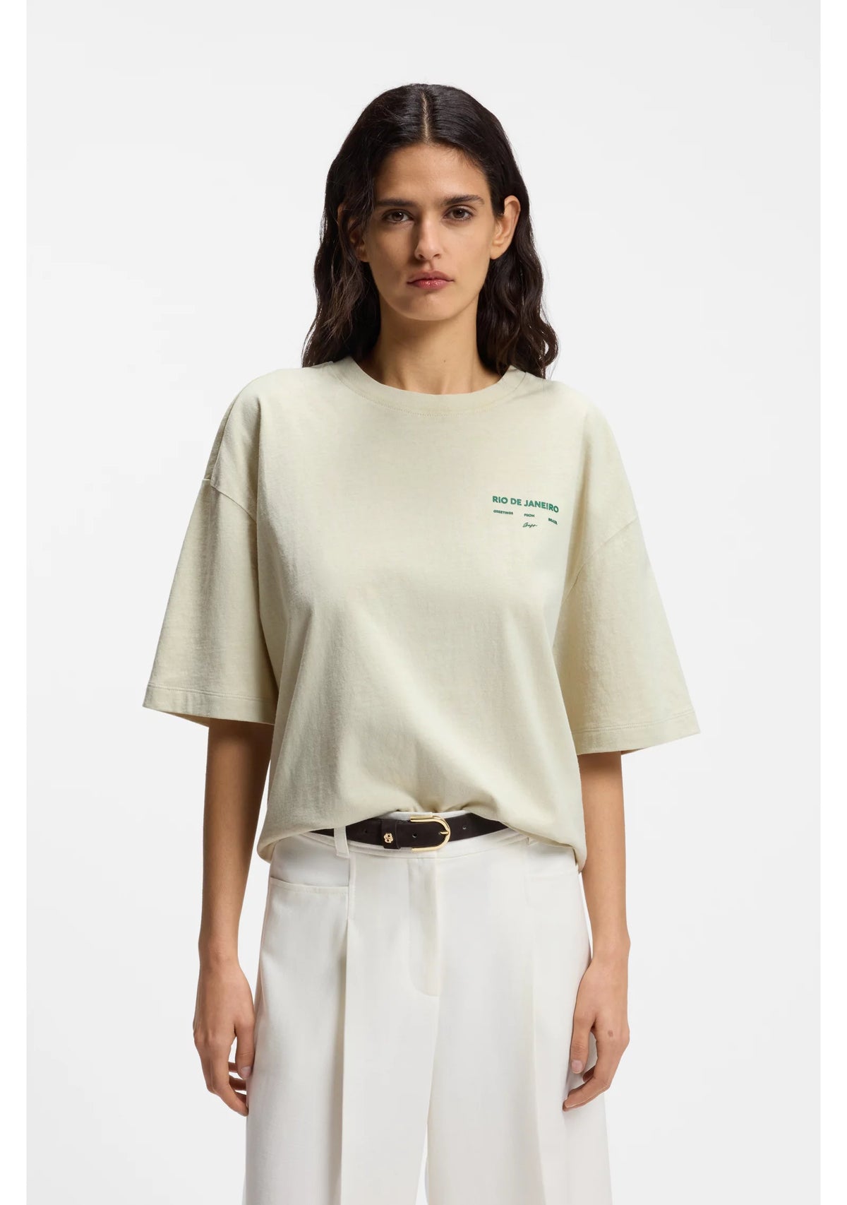 Cotton-jersey T-shirt with printed artwork