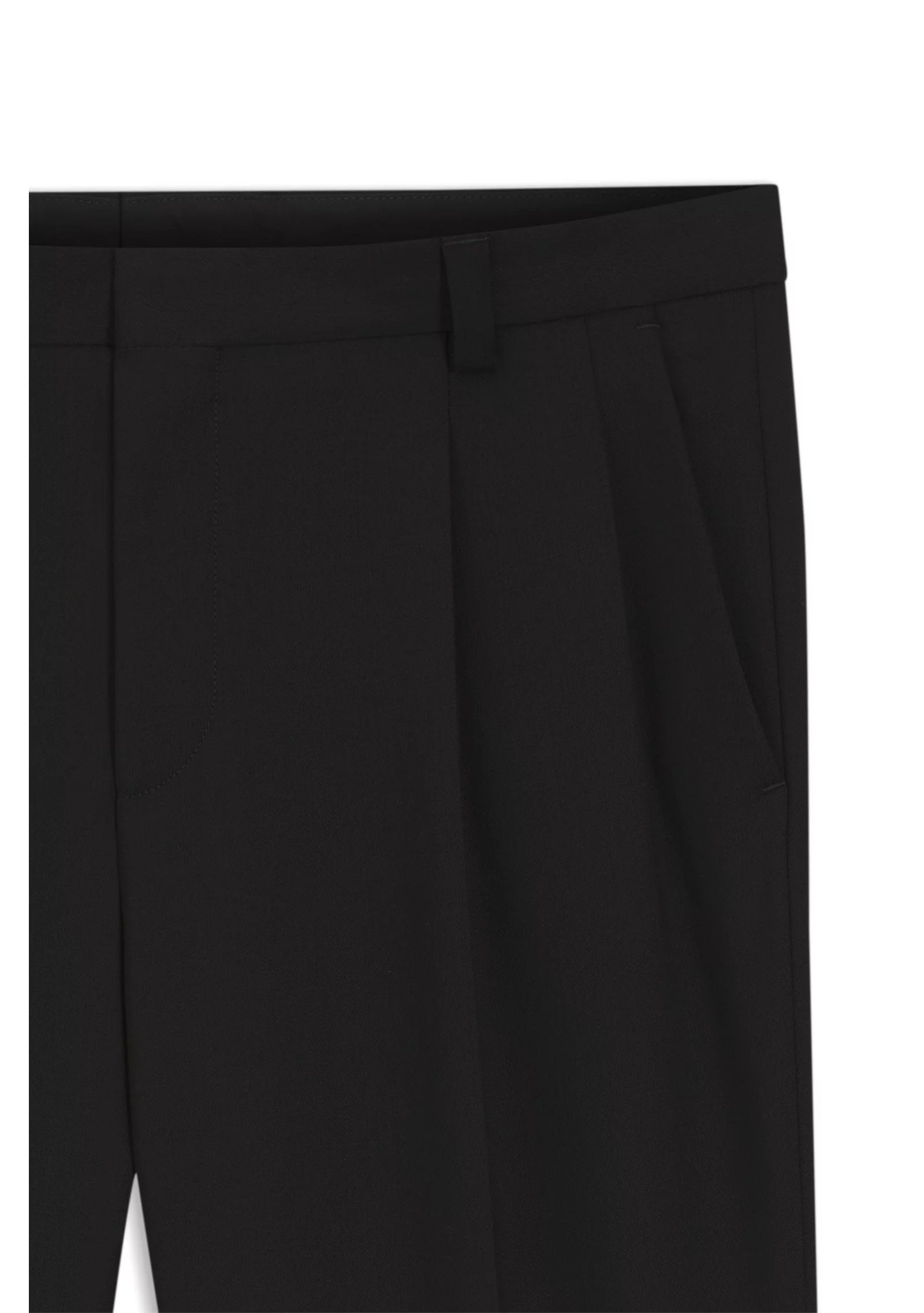Extra-slim-fit trousers in wool-blend twill